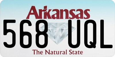 AR license plate 568UQL
