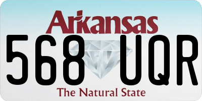 AR license plate 568UQR