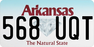 AR license plate 568UQT