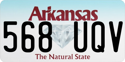 AR license plate 568UQV
