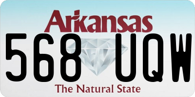 AR license plate 568UQW