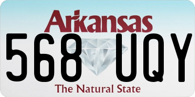 AR license plate 568UQY