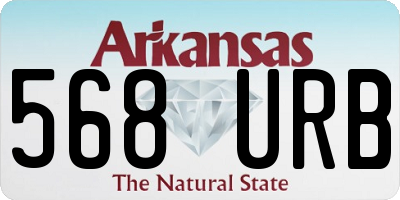 AR license plate 568URB