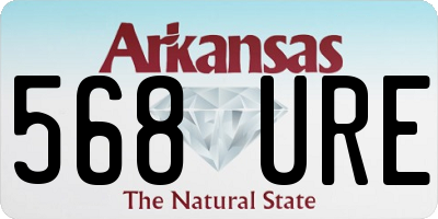 AR license plate 568URE