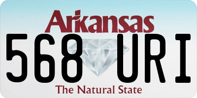AR license plate 568URI