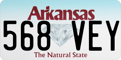 AR license plate 568VEY