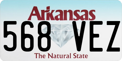 AR license plate 568VEZ