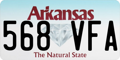 AR license plate 568VFA
