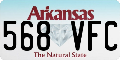AR license plate 568VFC