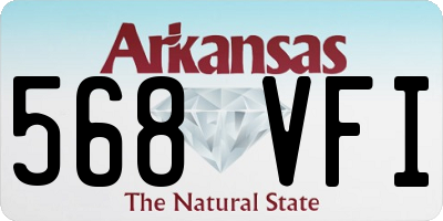 AR license plate 568VFI