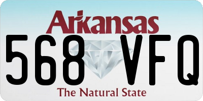 AR license plate 568VFQ