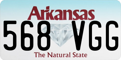 AR license plate 568VGG