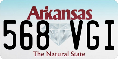 AR license plate 568VGI