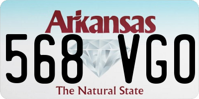 AR license plate 568VGO
