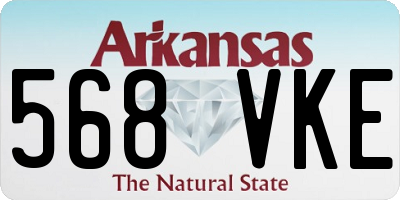 AR license plate 568VKE