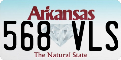 AR license plate 568VLS