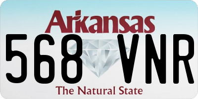 AR license plate 568VNR