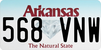 AR license plate 568VNW