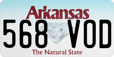 AR license plate 568VOD