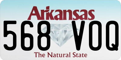 AR license plate 568VOQ