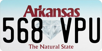 AR license plate 568VPU
