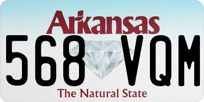 AR license plate 568VQM