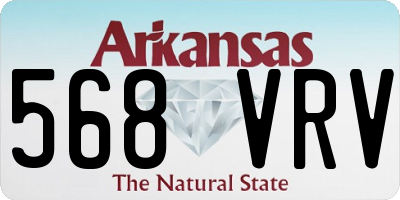 AR license plate 568VRV