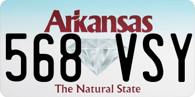 AR license plate 568VSY