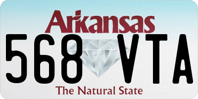 AR license plate 568VTA