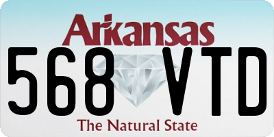 AR license plate 568VTD