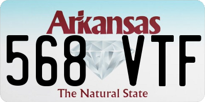 AR license plate 568VTF