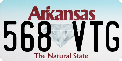 AR license plate 568VTG