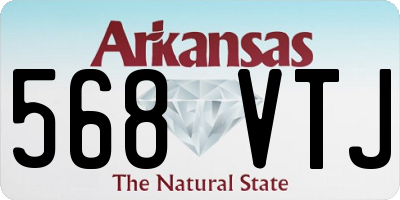 AR license plate 568VTJ