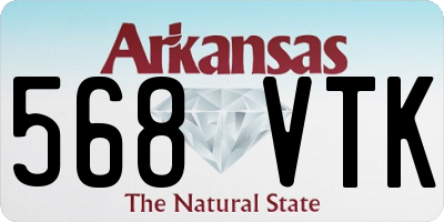 AR license plate 568VTK