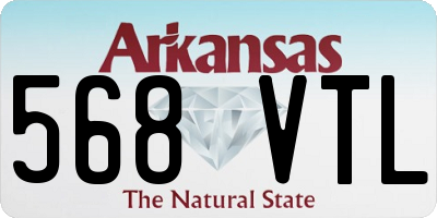 AR license plate 568VTL