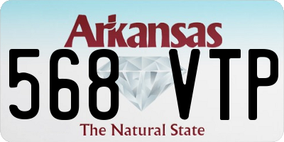 AR license plate 568VTP