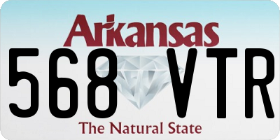 AR license plate 568VTR