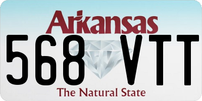 AR license plate 568VTT