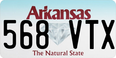 AR license plate 568VTX