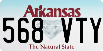 AR license plate 568VTY