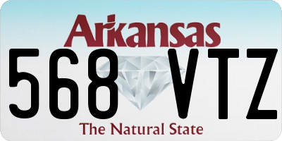 AR license plate 568VTZ