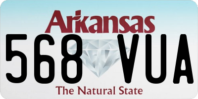 AR license plate 568VUA