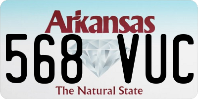 AR license plate 568VUC