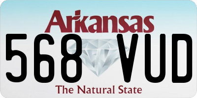 AR license plate 568VUD