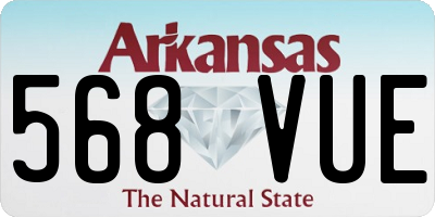 AR license plate 568VUE