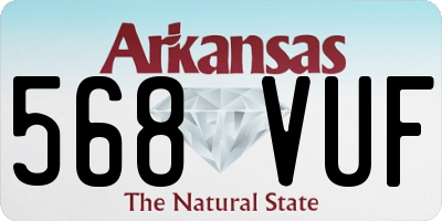 AR license plate 568VUF