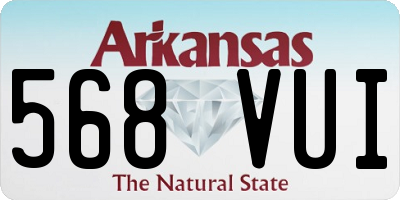 AR license plate 568VUI