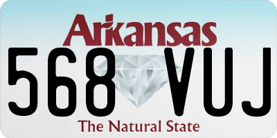 AR license plate 568VUJ