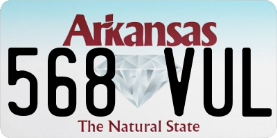 AR license plate 568VUL