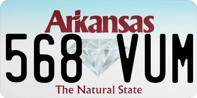AR license plate 568VUM